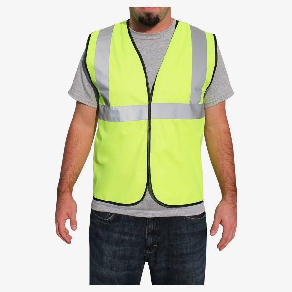 Rugged Blue ANSI Class 2 Economy Safety Vest Red Apple Solutions